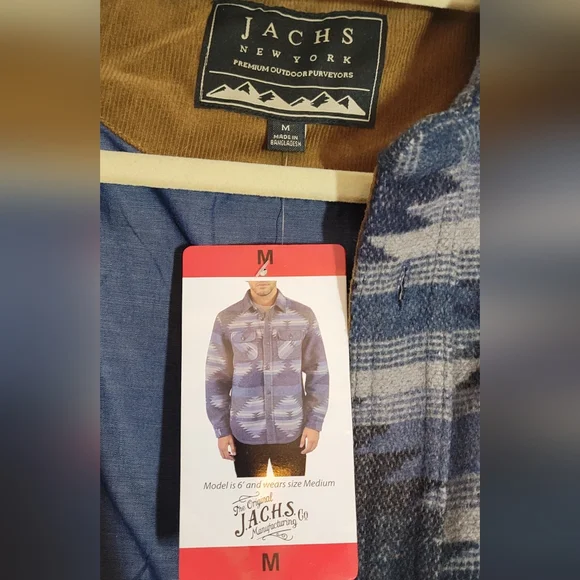 NWT Jachs Navy and Gray Geometric Jacket - Picture 2 of 3